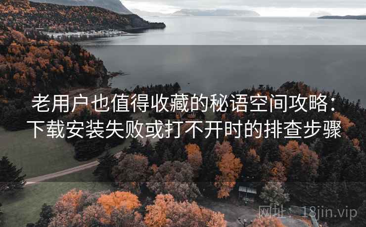 老用户也值得收藏的秘语空间攻略：下载安装失败或打不开时的排查步骤