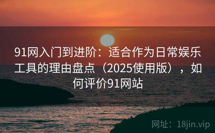 91网入门到进阶：适合作为日常娱乐工具的理由盘点（2025使用版），如何评价91网站