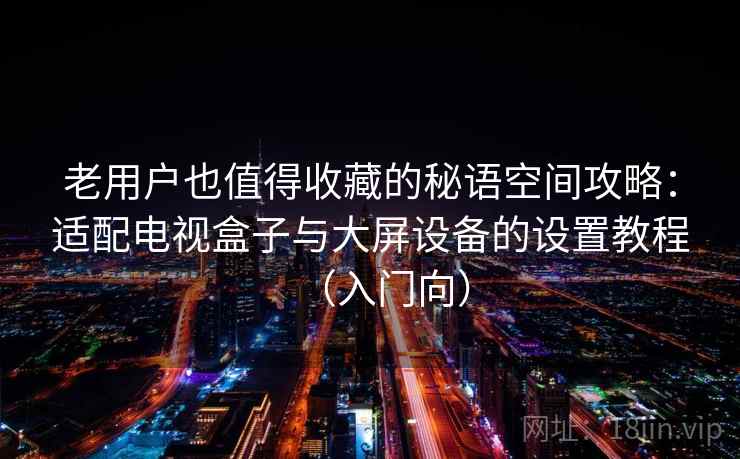 老用户也值得收藏的秘语空间攻略：适配电视盒子与大屏设备的设置教程（入门向）
