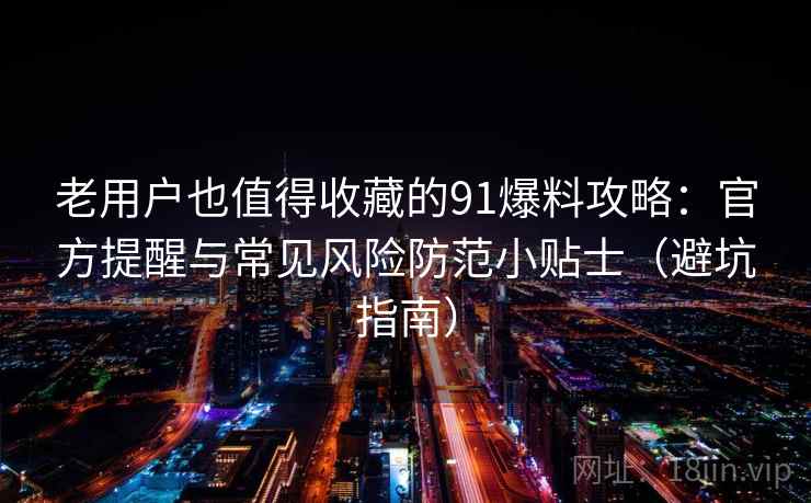 老用户也值得收藏的91爆料攻略：官方提醒与常见风险防范小贴士（避坑指南）