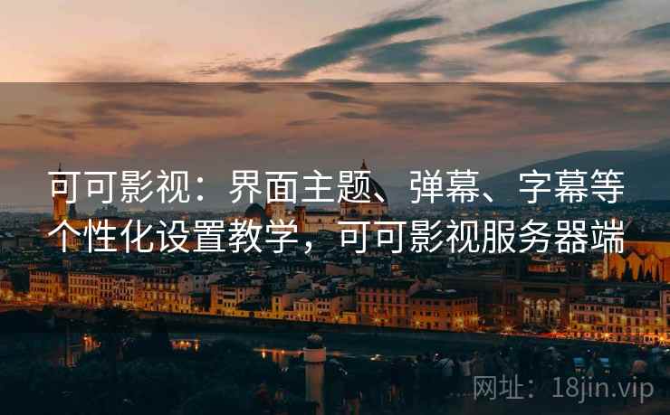 可可影视：界面主题、弹幕、字幕等个性化设置教学，可可影视服务器端